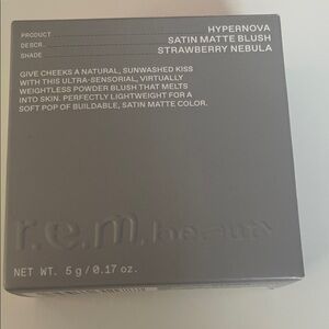 r.e.m. beauty Satin Matte Blush - Strawberry Nebula NIB